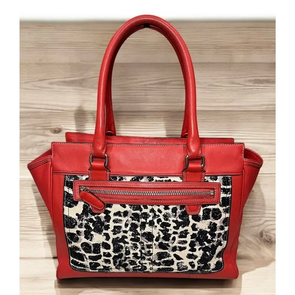 Coach 19989 Legacy Ocelot Candace Leather Satchel & Matching Wristlet - Picture 3 of 16